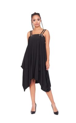 Black Summer Dress, Asymmetric Dress, Summer Party Dress, Women Dress, Maxi Dress, Extravagant Dress, Gothic Dress, Sleeveless Dress, Dress