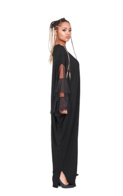 Black Plus Size Dress, Maxi Dress, Women Dress, Long Black Dress, Elegant Dress, Oversized Dress, Evening Dress, Goth Dress, Steampunk Dress