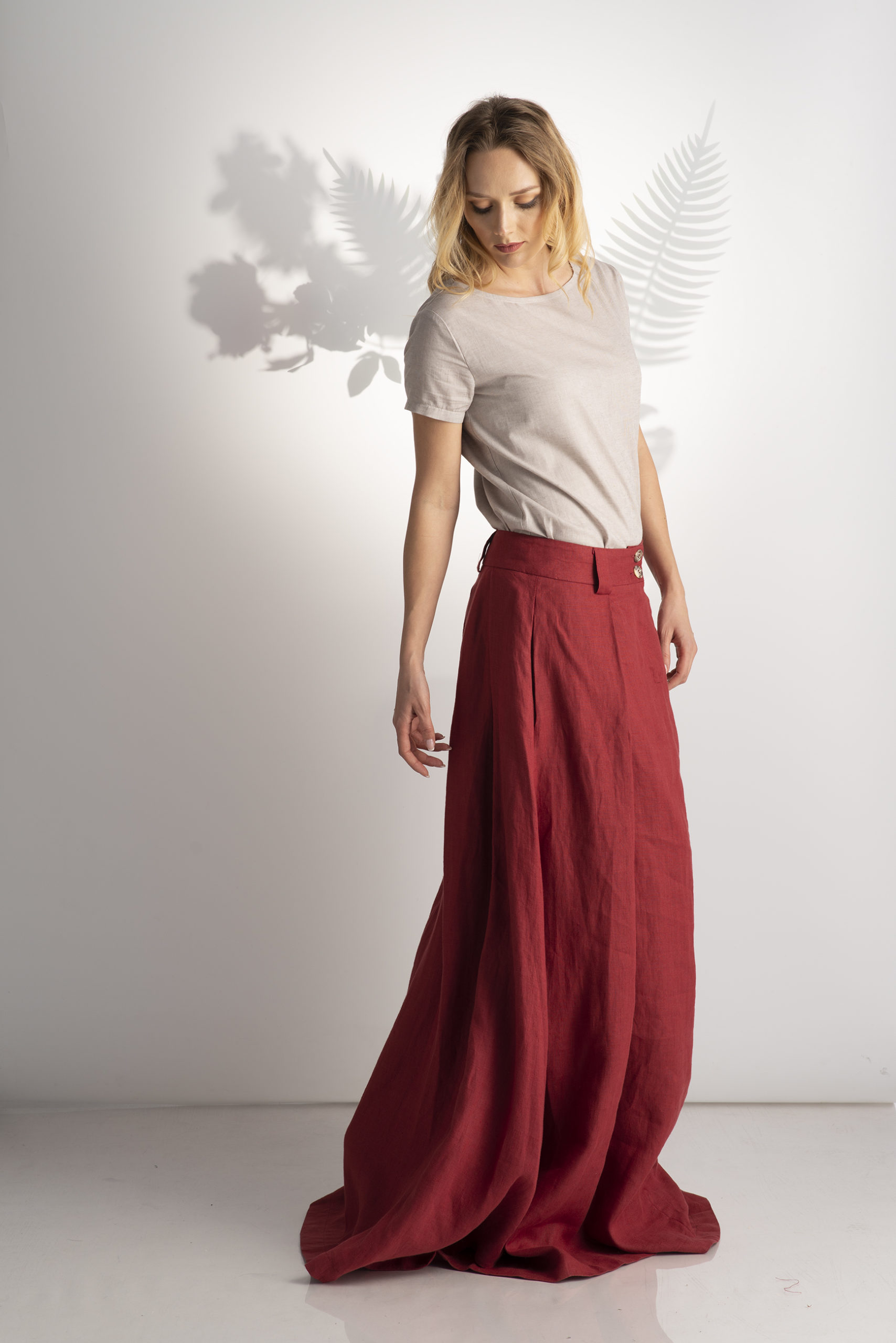 Linen Maxi Skirt - ALLSEAMS