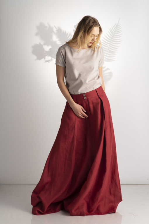 Linen Maxi Skirt - ALLSEAMS
