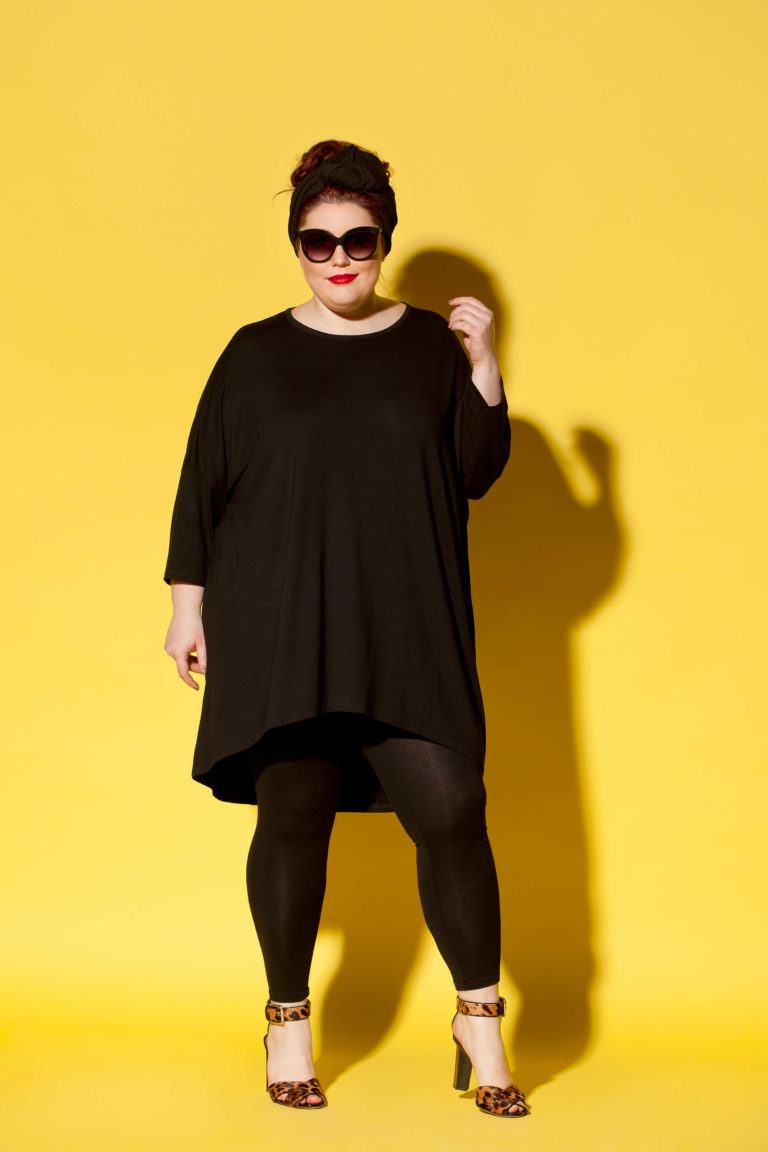 long black tunic tops to wear with leggings