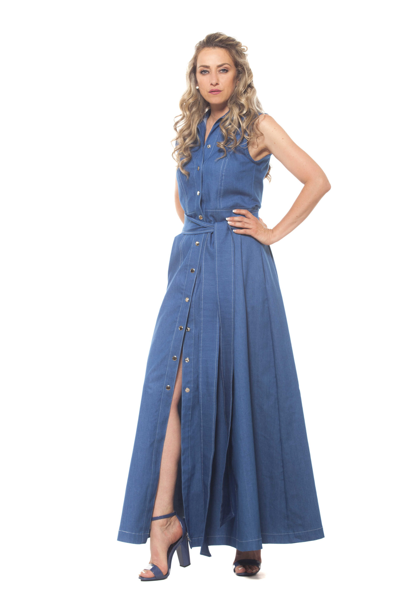 Denim Maxi Dress - ALLSEAMS