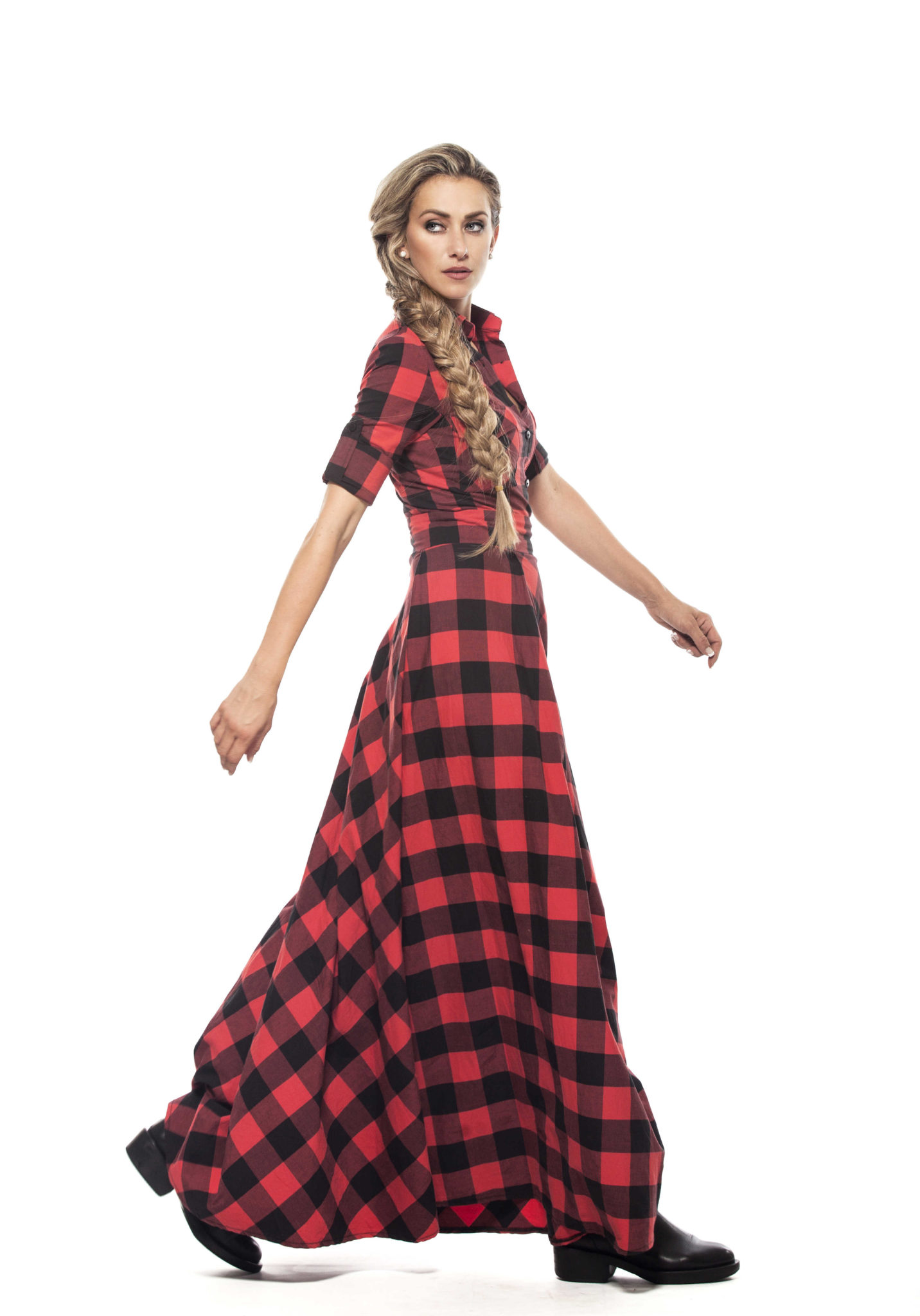 Maxi Plaid Dress - ALLSEAMS
