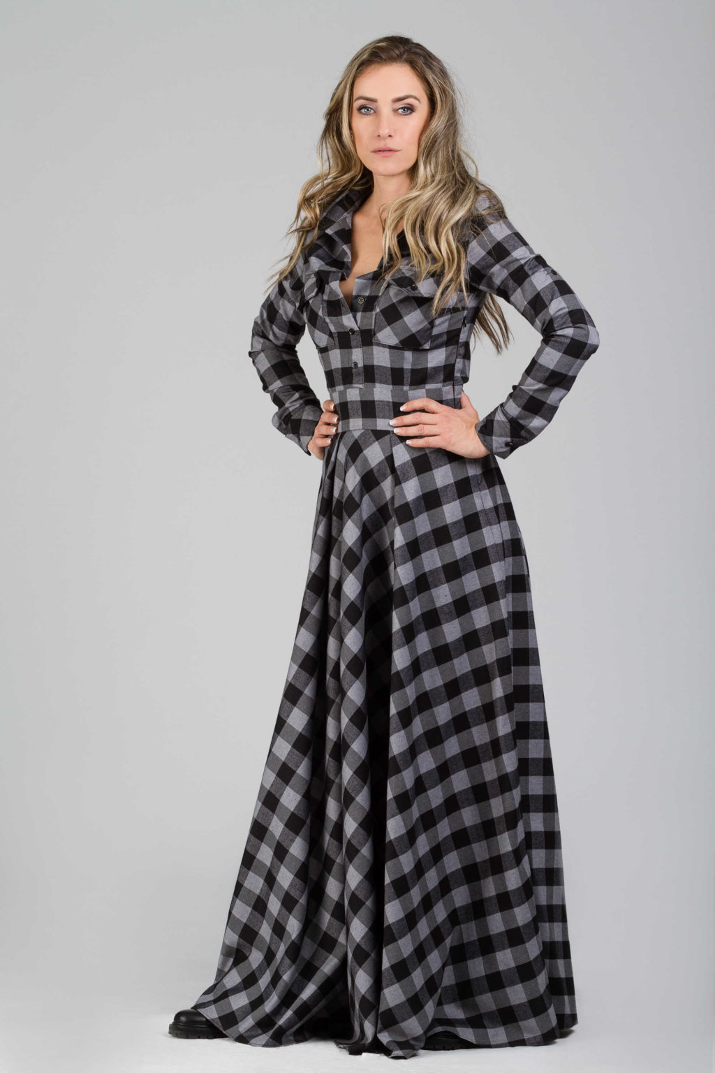 Maxi Plaid Dress - ALLSEAMS