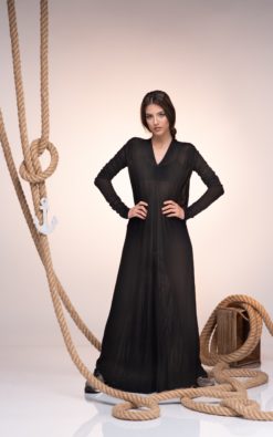 Black Maxi Dress, Sheer Dress, Slit Maxi Dress, See Through Dress, Floor Length Dress, Plus Size Clothing, Black Gown, Loose Dress, Gothic