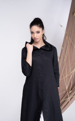 Hooded Kaftan With Buttons - ALLSEAMS