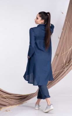 Linen Set - Maxi Tunic And Pants