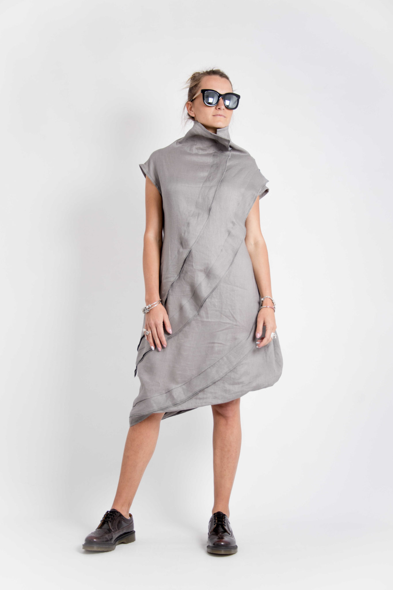 Asymmetrical Midi Dress - ALLSEAMS