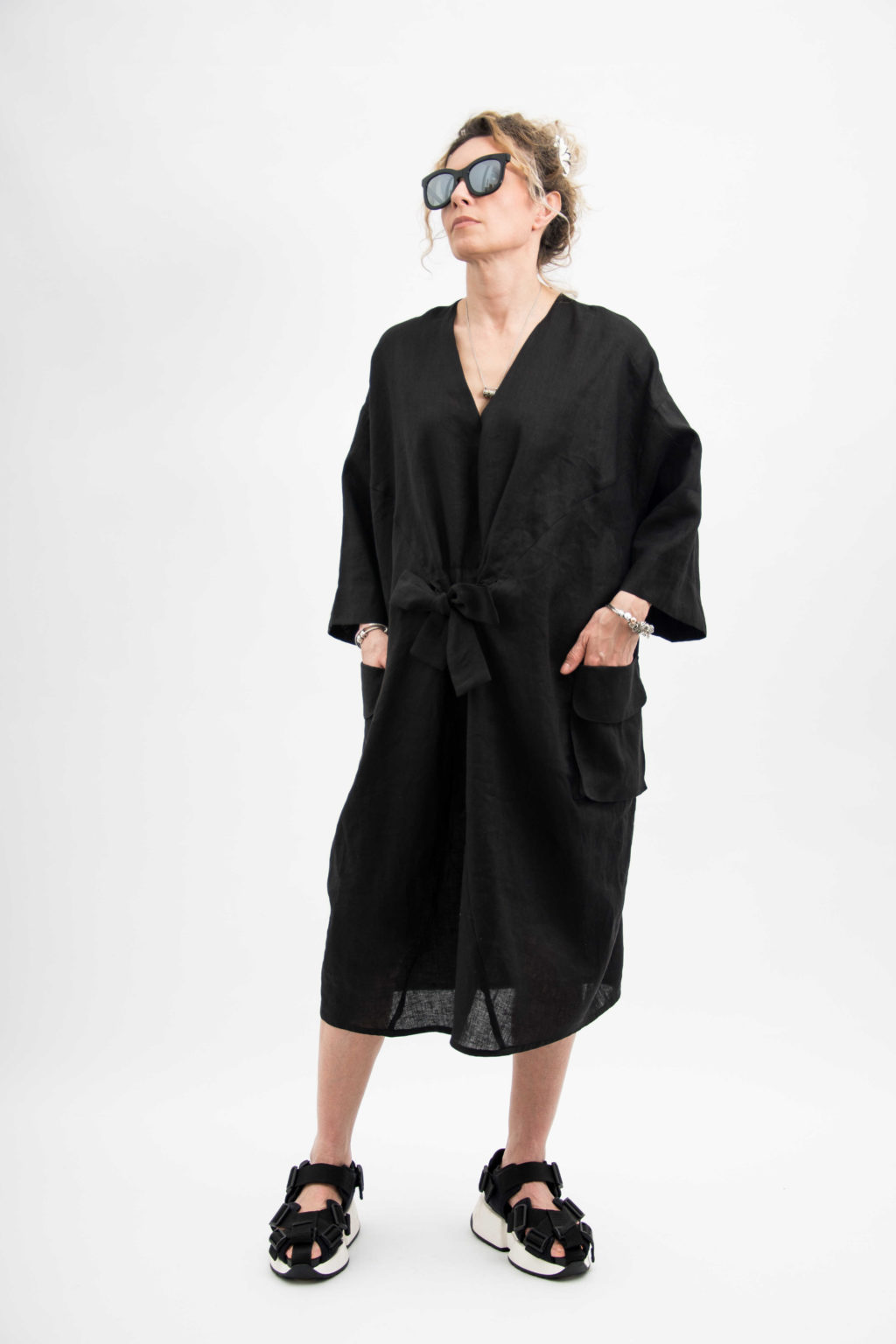 Kimono Linen Dress - ALLSEAMS