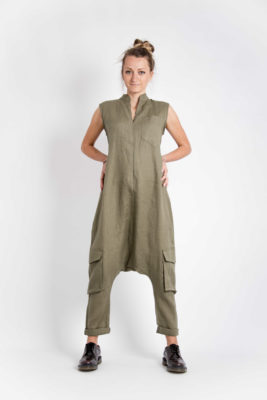 Linen Jumpsuit With Pockets - ALLSEAMS