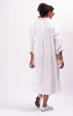 Oversized Shirt Linen Dress - ALLSEAMS