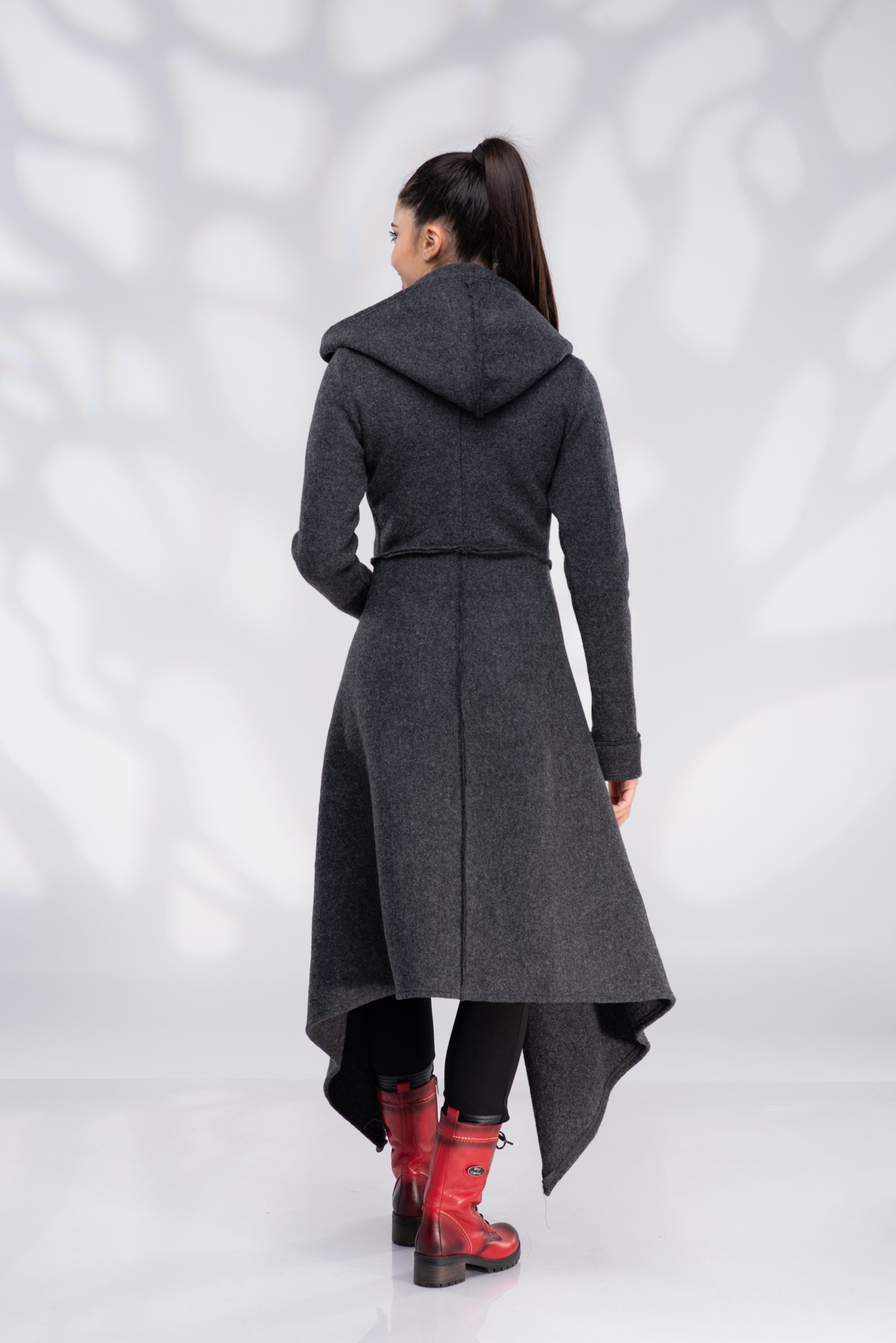 Hooded Coat With Zipper - ALLSEAMS