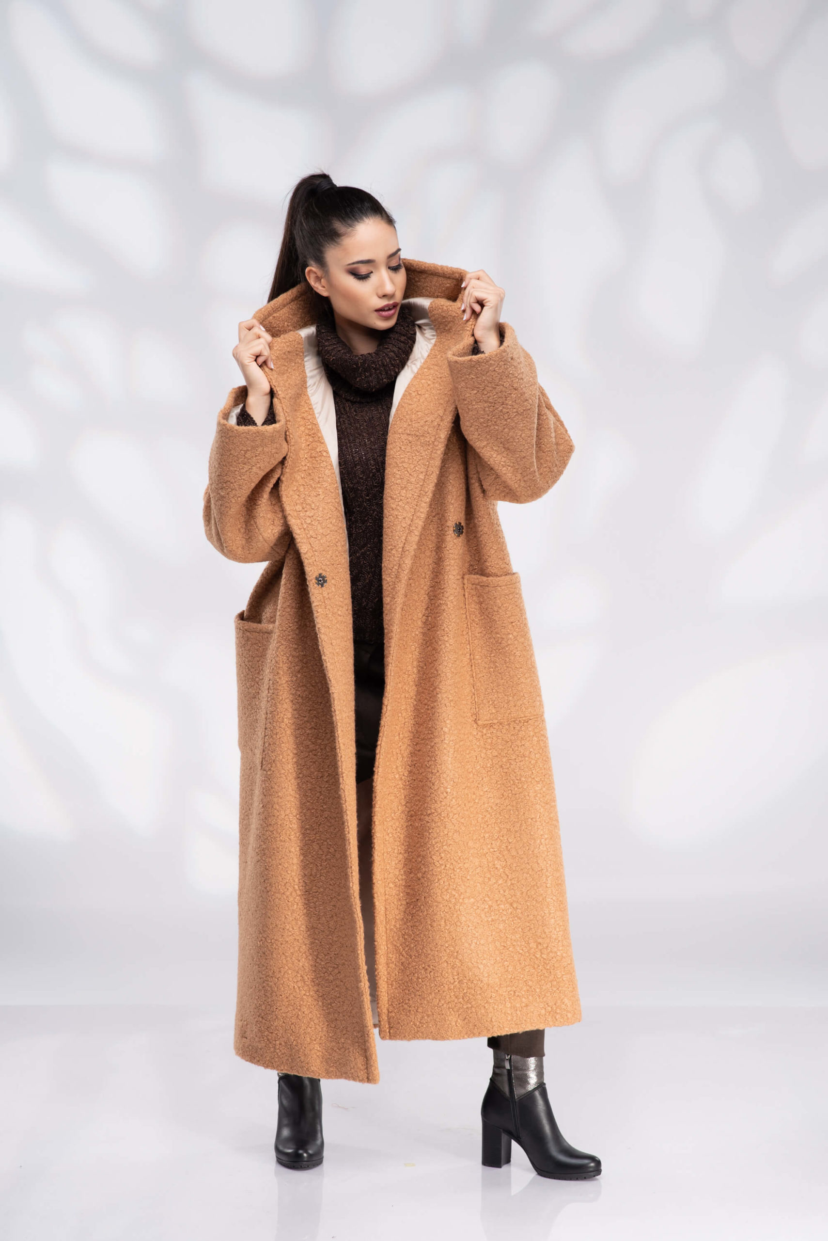 Women Long Sleeve Maxi Dress Coat Floor Length Jacket Plus Size