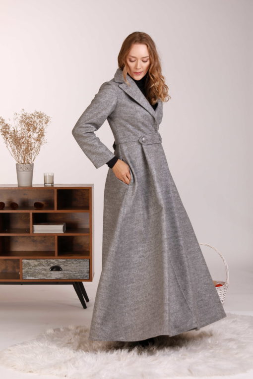 Wool Princess Coat, Long Winter Coat, Plus Size Clothing, Wool Maxi Coat, Elegant Coat, Winter Wrap Coat, Extravagant Coat, Designer Coat