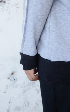 Gray Sweatshirt, Women Sweatshirt, Winter Sweatshirt, Plus Size Clothing, Women Blouse, Oversize Sweatshirt, Loose Sweatshirt, Adeptt