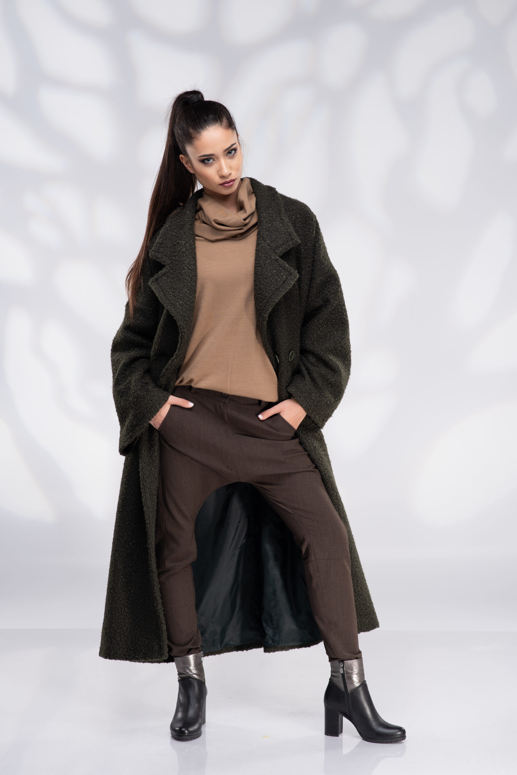 Winter Coat, Black Hooded Coat, Wool Coat, Fur Coat, Women Black Coat, Plus  Size Clothing, Oversized Coat, Gothic Clothing, Elegant Coat 