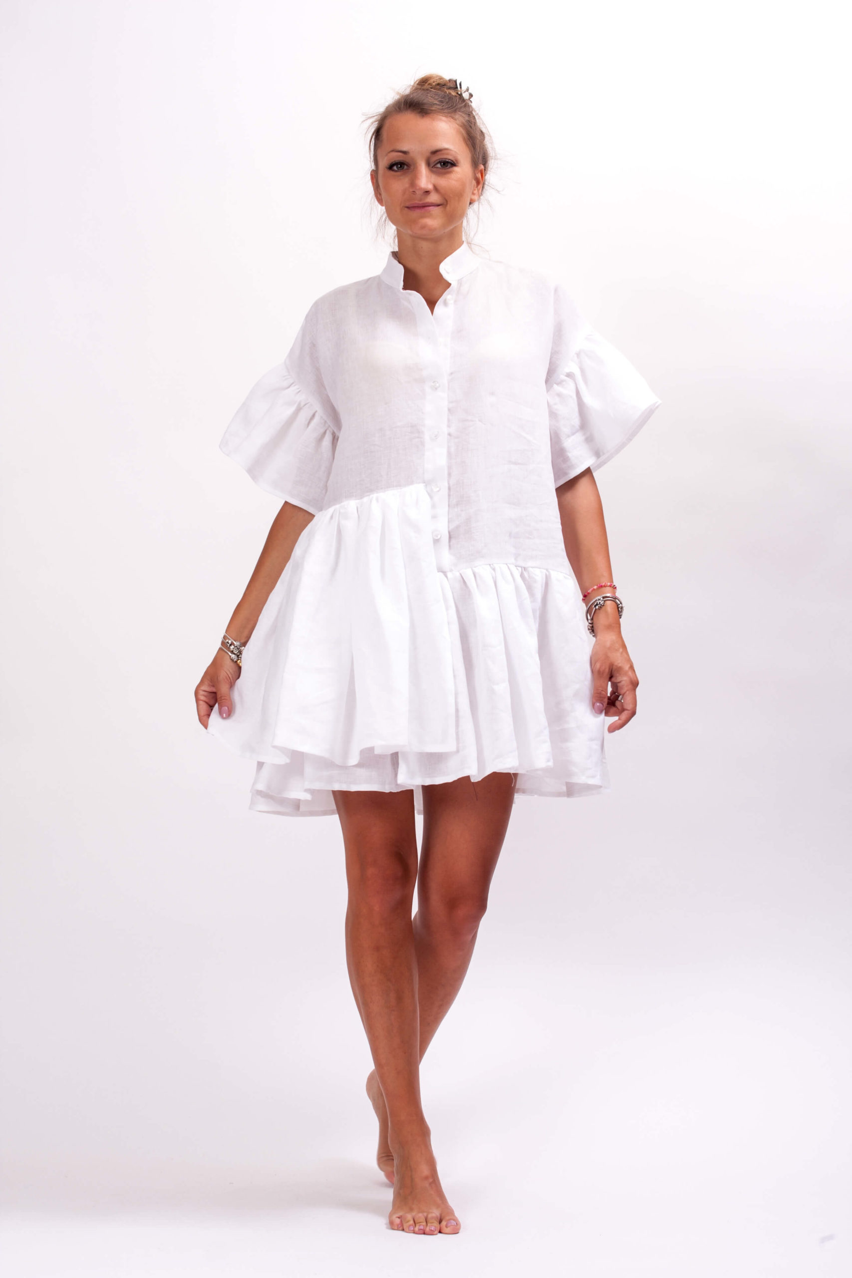 Linen Mini Dress - ALLSEAMS