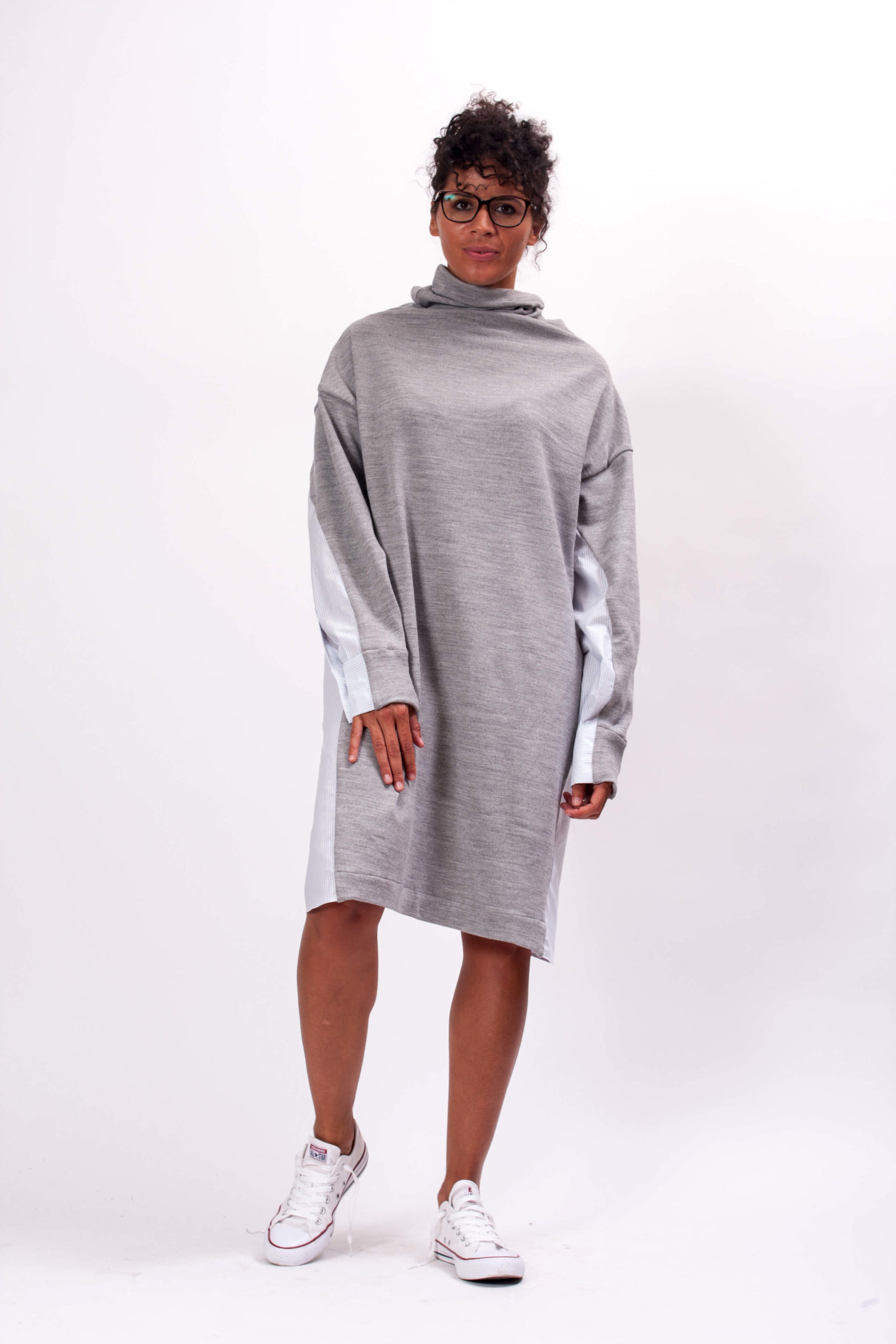 Long Sleeve Turtleneck Dress - ALLSEAMS