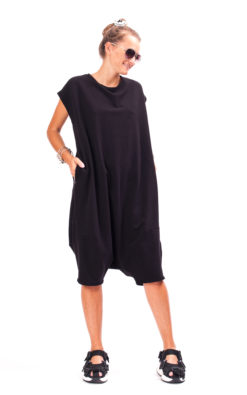 Black drop crotch jumpsuit women summer romper women, Cotton romper, Short leg jumpsuit womens black overalls women