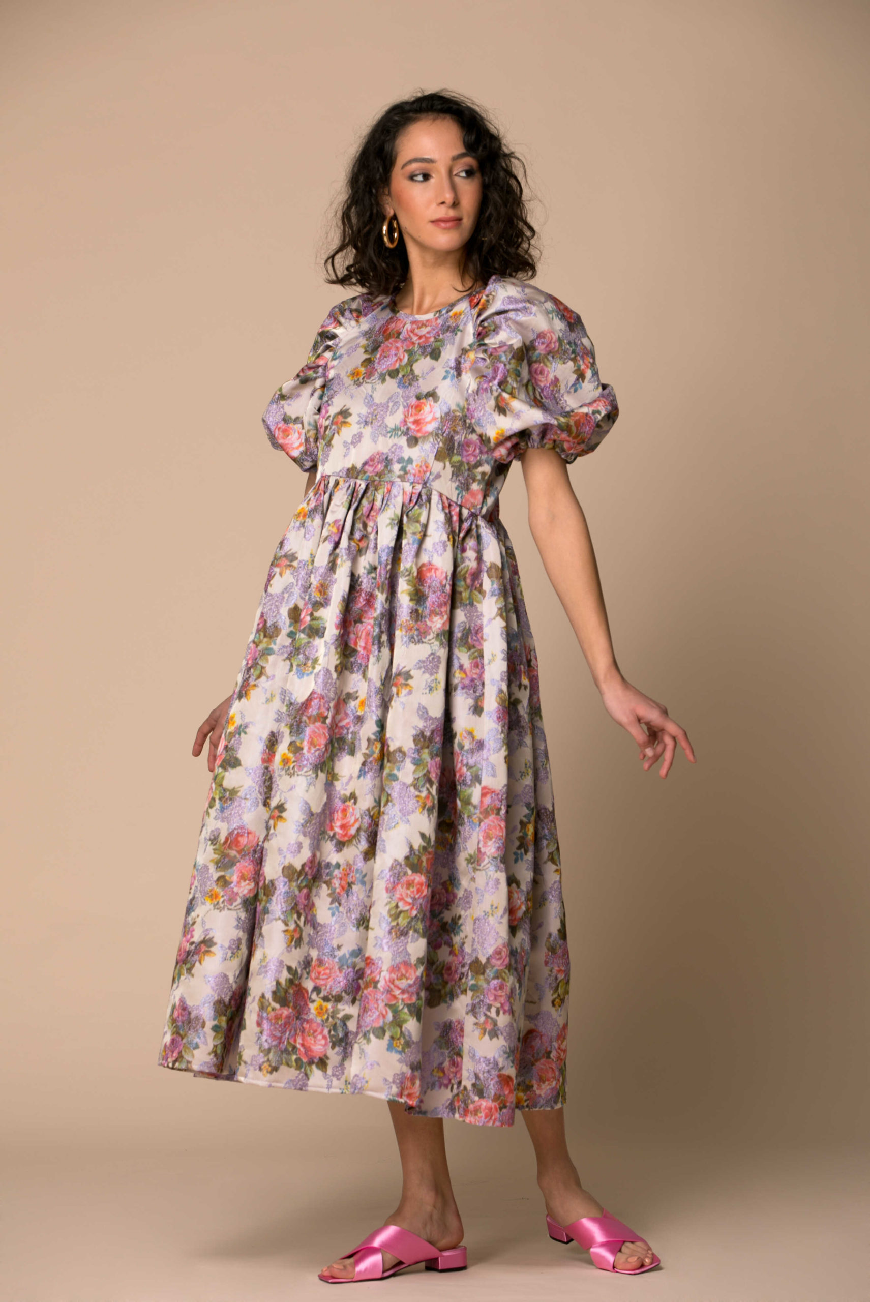 retro floral dress
