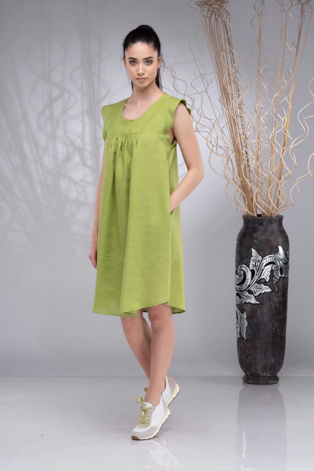 KneeLength Linen Dress ALLSEAMS