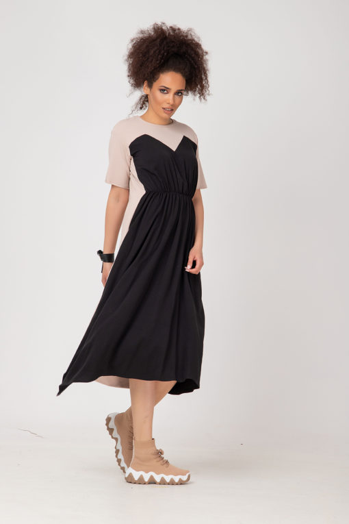 Loose Short Sleeve Dress (1)