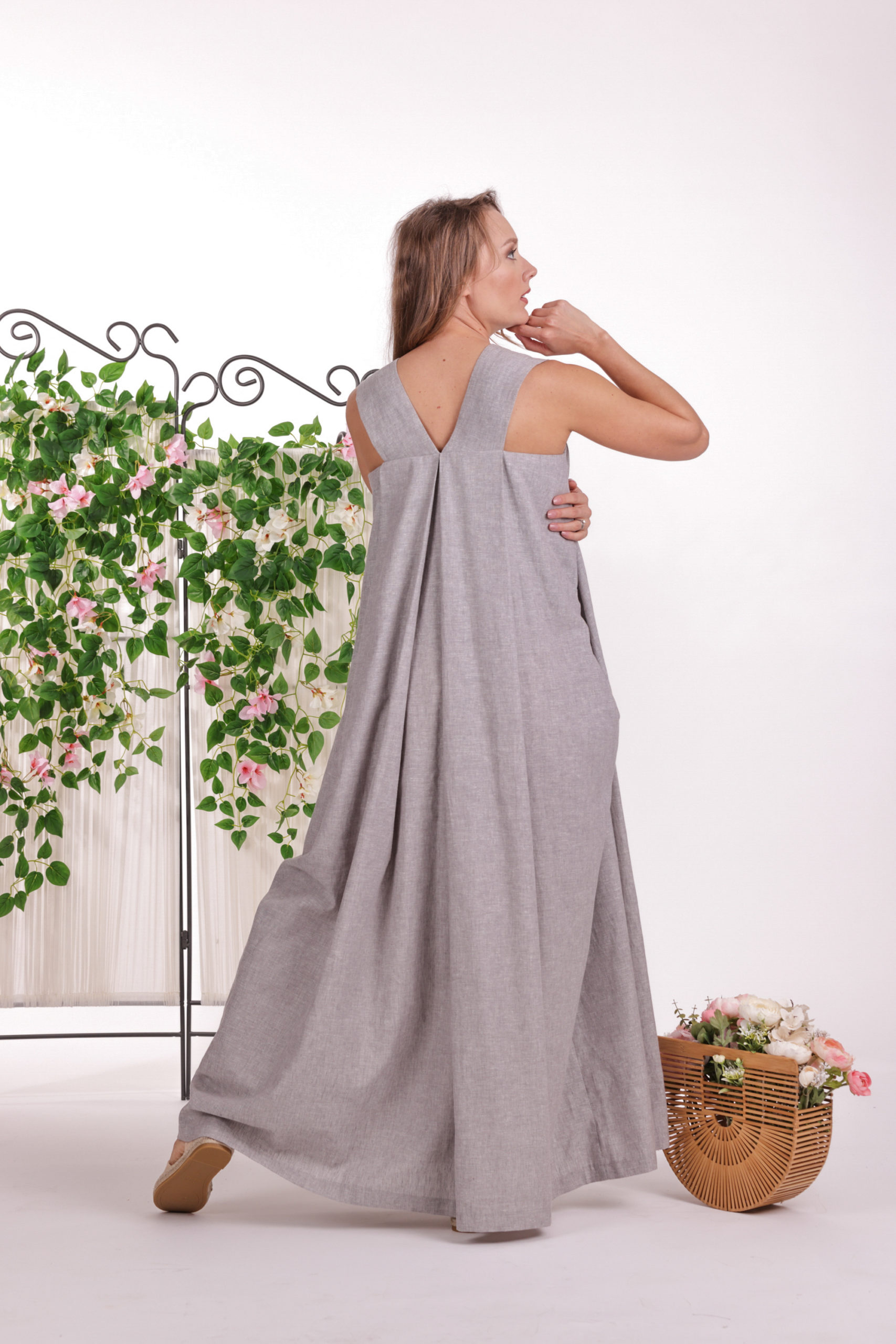 linen dress 3x