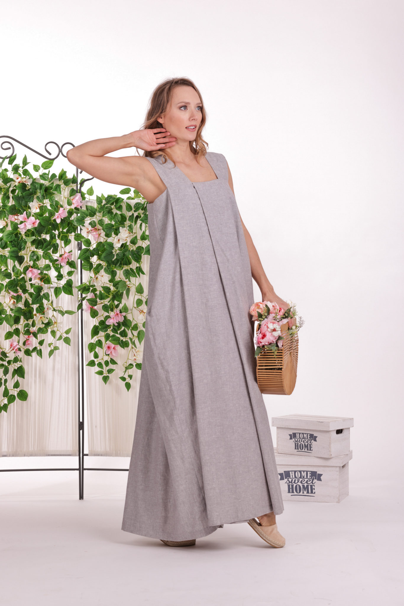 Apron Linen Dress - ALLSEAMS