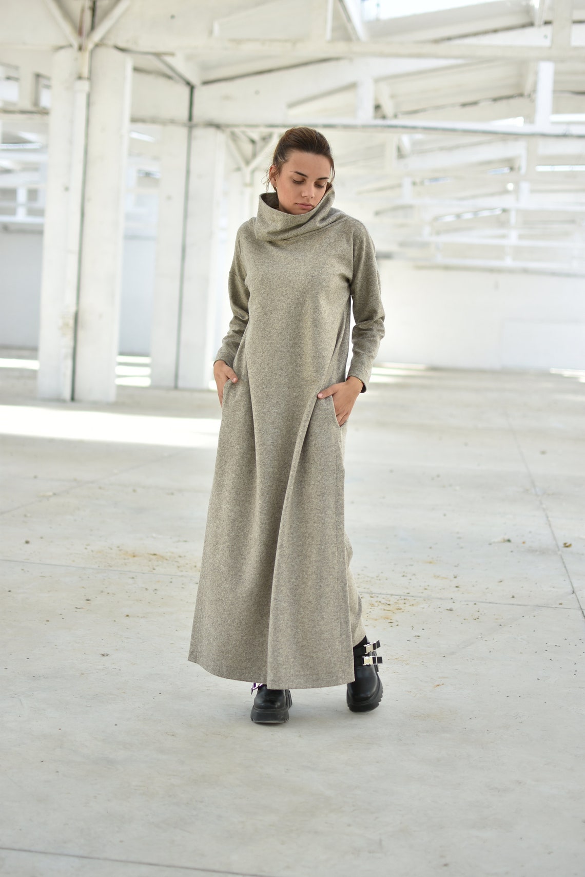 Maxi Winter Wool Dress - ALLSEAMS