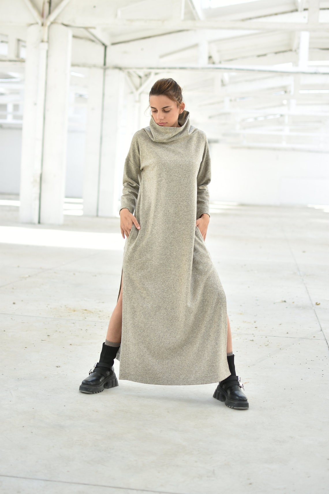 Maxi Winter Wool Dress - ALLSEAMS